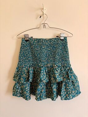 Madewell Tiered Mini Skirt in Eloise Ditsy Floral